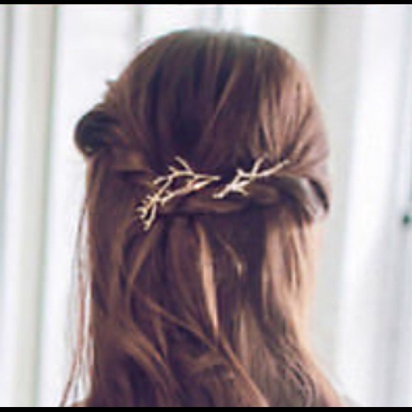 Silver Tree Branch Hair Pin - Picture 4 of 5